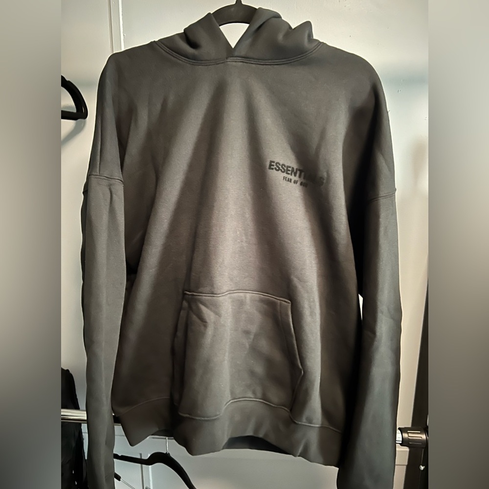 Black essentials hoodie
